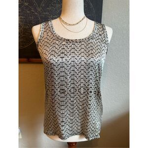 Reiss Silk Blend Remey Scoop Neck Tank Top Women Size S